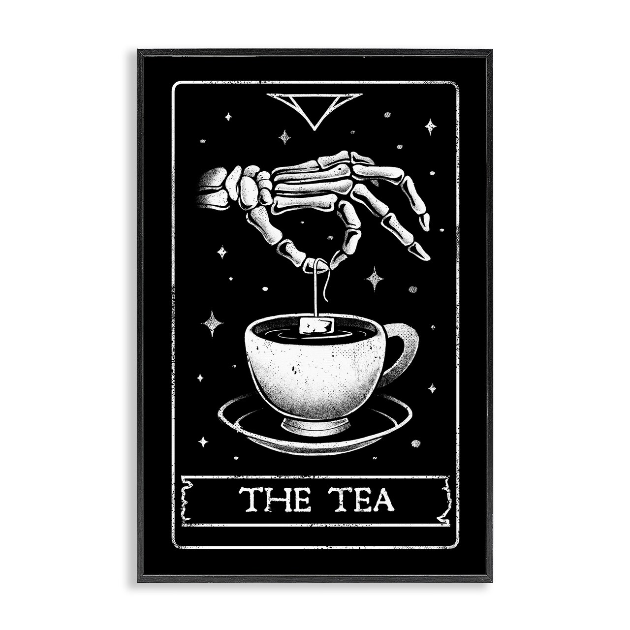 Stupell Industries The Tea Skeleton Tarot Framed Giclee, design by EduEly Designs